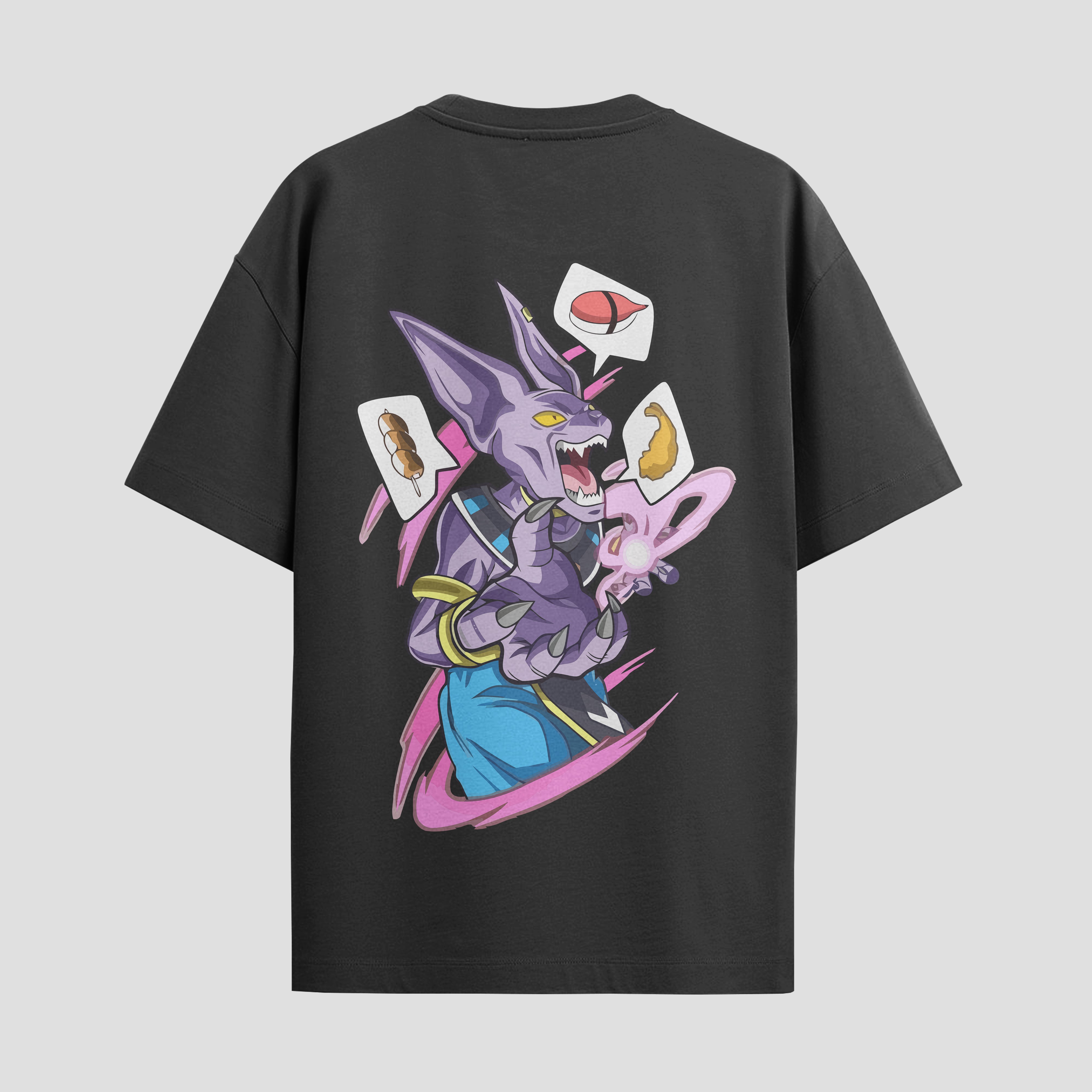 Playera urbana de anime y gaming ExtraLife MX, corte Standard Fit unisex ligero y transpirable en color Deep Black y Pure White, ropa de uso diario para gym y casual.