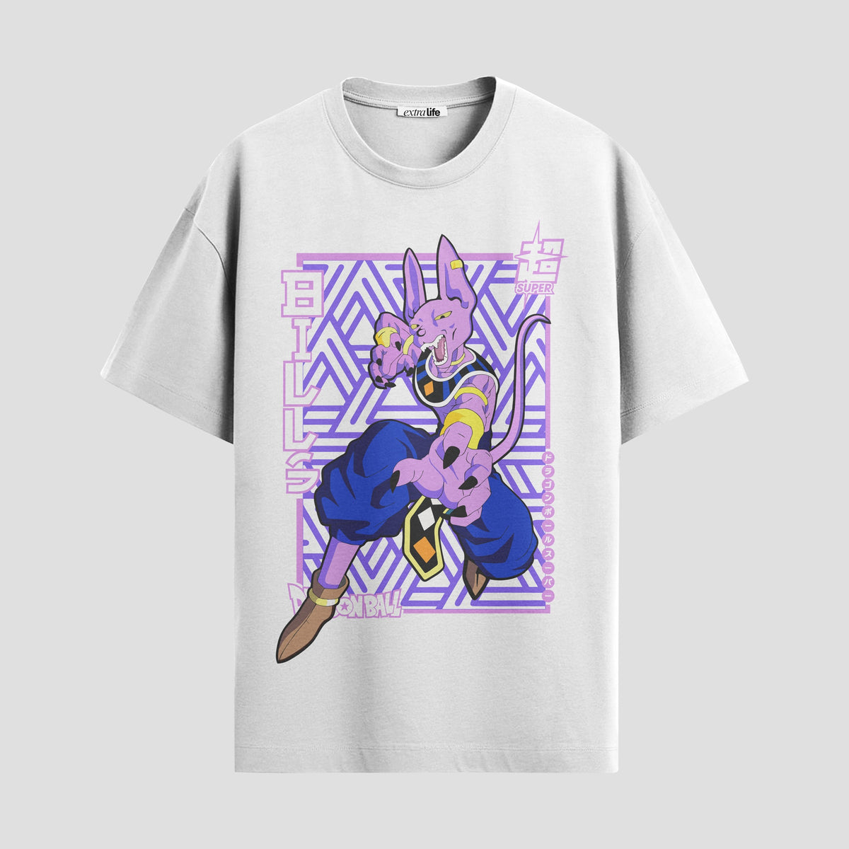 Playera urbana de anime y gaming ExtraLife MX, corte Classic Premium unisex ligero y transpirable en color Deep Black y Pure White, ropa de uso diario para gym y casual.