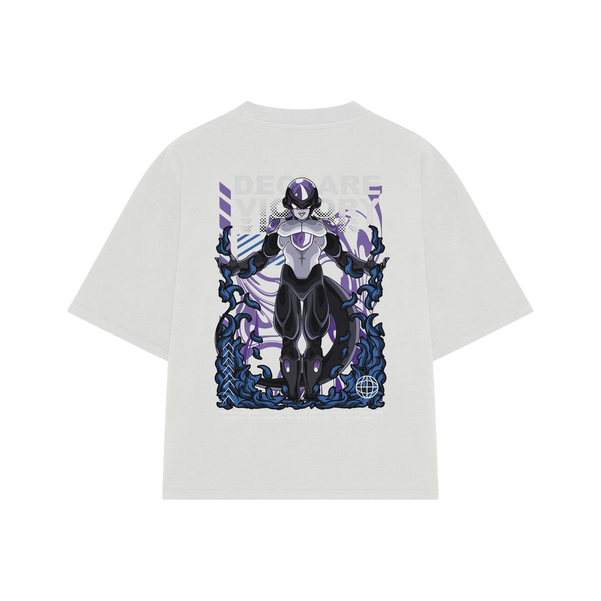 Playera streetwear premium de anime y gaming ExtraLife MX, corte oversized drop shoulder ligero y fresco en color Deep Black y Off-White, moda urbana mexicana de culto.