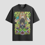 Playera urbana de anime y gaming ExtraLife MX, corte Standard Fit unisex ligero y transpirable en color Deep Black y Pure White, ropa de uso diario para gym y casual.