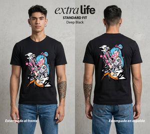 El Poder de las Esferas | La Genio del Universo #00686 - Playera Standard Fit | Deep Black - Foto en modelo