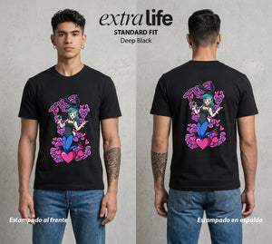 El Poder de las Esferas | La Inventora del Futuro #00689 - Playera Standard Fit | Deep Black - Foto en modelo