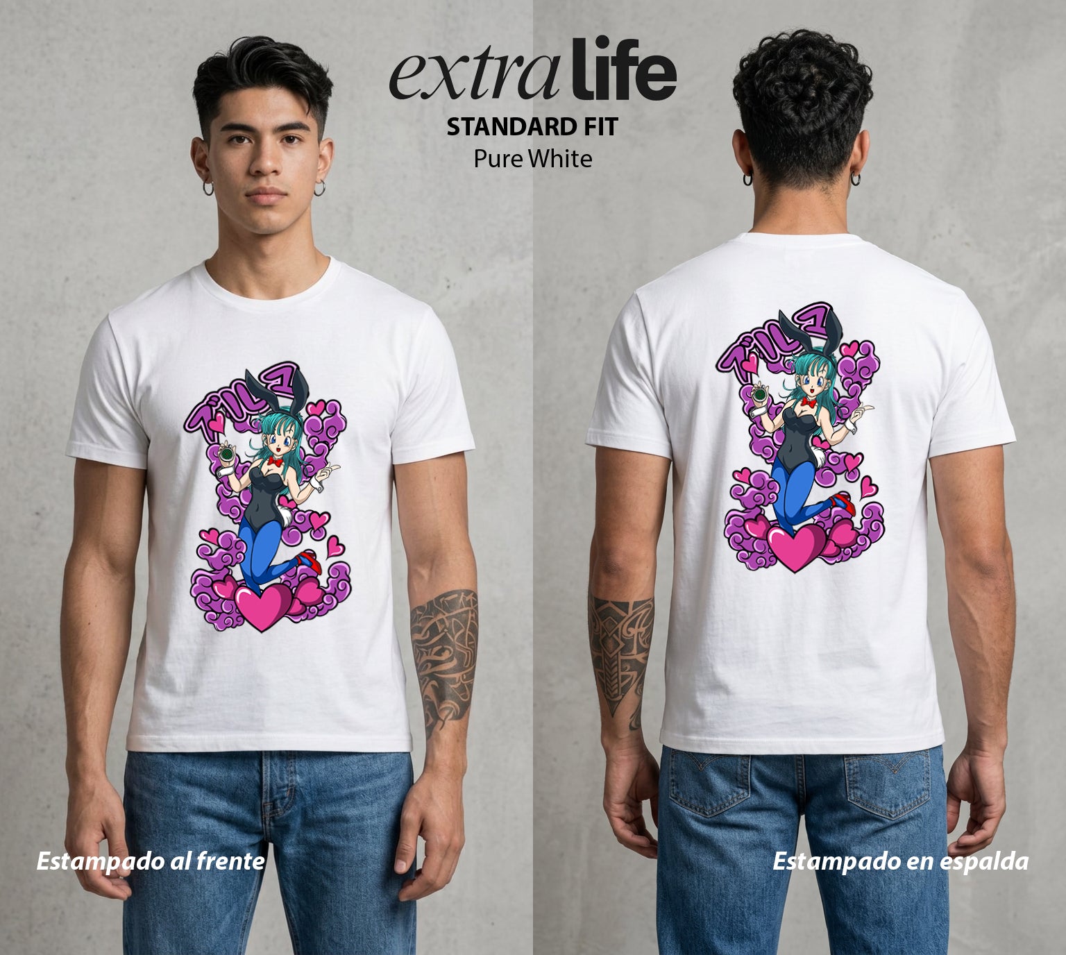 El Poder de las Esferas | La Inventora del Futuro #00689 - Playera Standard Fit | Pure White - Foto en modelo