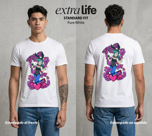 El Poder de las Esferas | La Inventora del Futuro #00689 - Playera Standard Fit | Pure White - Foto en modelo