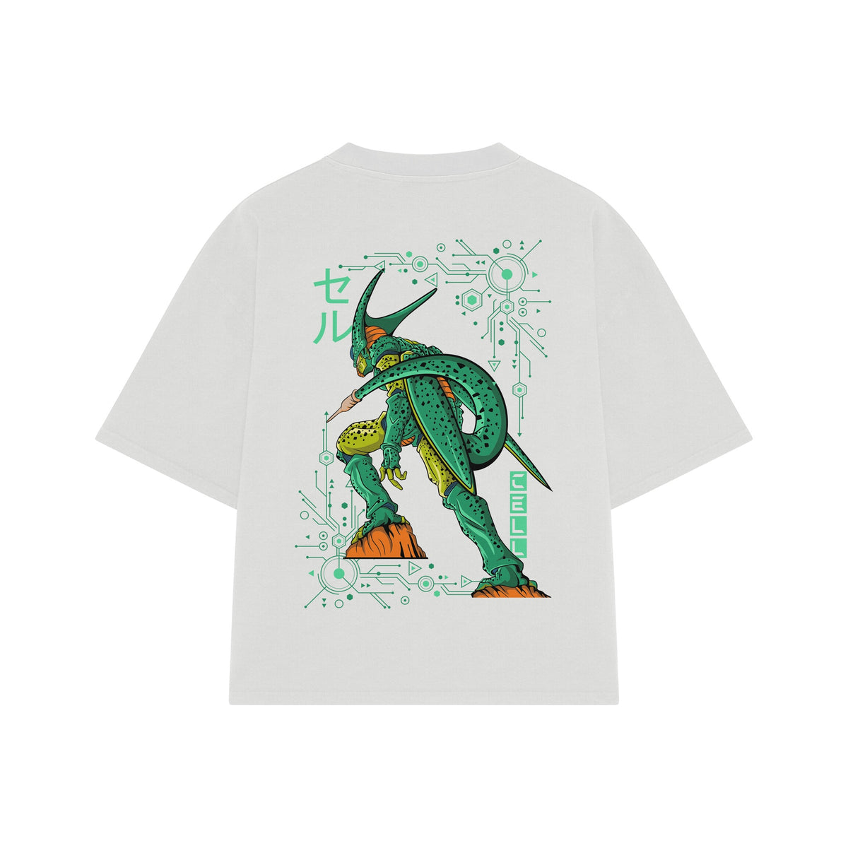 Playera streetwear premium de anime y gaming ExtraLife MX, corte oversized drop shoulder ligero y fresco en color Deep Black y Off-White, moda urbana mexicana de culto.