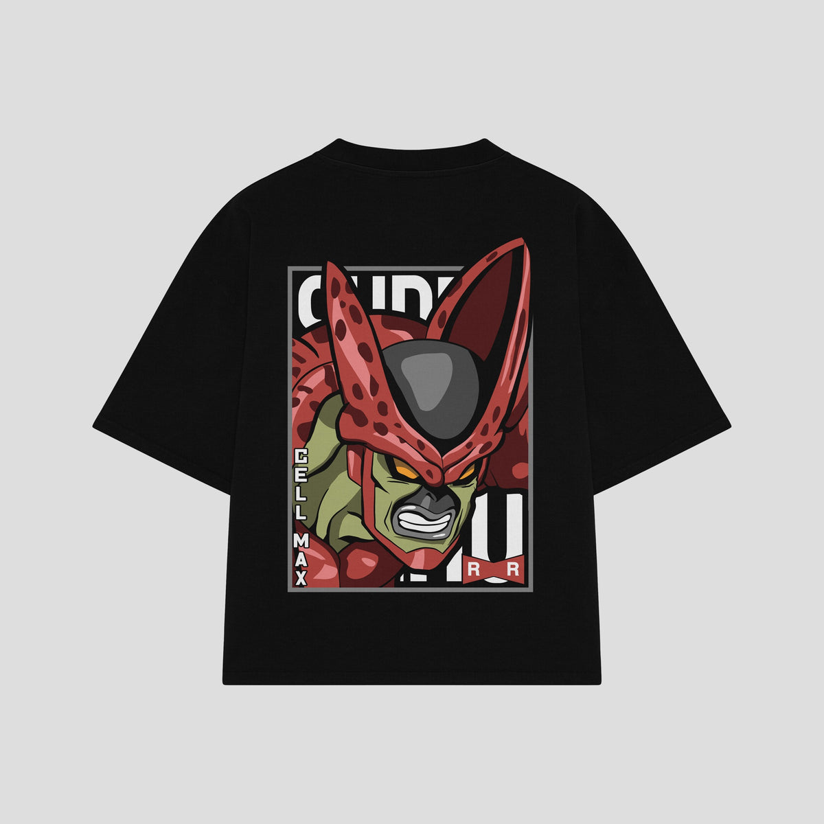 Playera streetwear premium de anime y gaming ExtraLife MX, corte oversized drop shoulder ligero y fresco en color Deep Black y Off-White, moda urbana mexicana de culto.