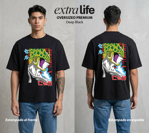 El Poder de las Esferas | La Criatura Perfecta #00696 - Playera Oversized Premium | Deep Black - Foto en modelo