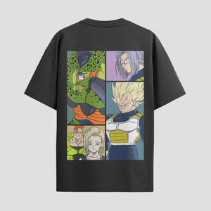 Playera urbana de anime y gaming ExtraLife MX, corte Standard Fit unisex ligero y transpirable en color Deep Black y Pure White, ropa de uso diario para gym y casual.