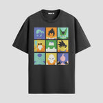 Playera urbana de anime y gaming ExtraLife MX, corte Standard Fit unisex ligero y transpirable en color Deep Black y Pure White, ropa de uso diario para gym y casual.