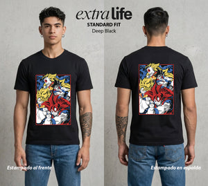 El Poder de las Esferas | Los Heroes del Universo #00703 - Playera Standard Fit | Deep Black - Foto en modelo