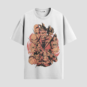 Playera urbana de anime y gaming ExtraLife MX, corte Standard Fit unisex ligero y transpirable en color Deep Black y Pure White, ropa de uso diario para gym y casual.