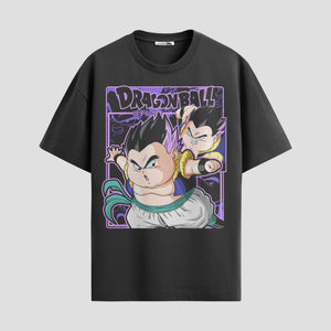Playera urbana de anime y gaming ExtraLife MX, corte Standard Fit unisex ligero y transpirable en color Deep Black y Pure White, ropa de uso diario para gym y casual.