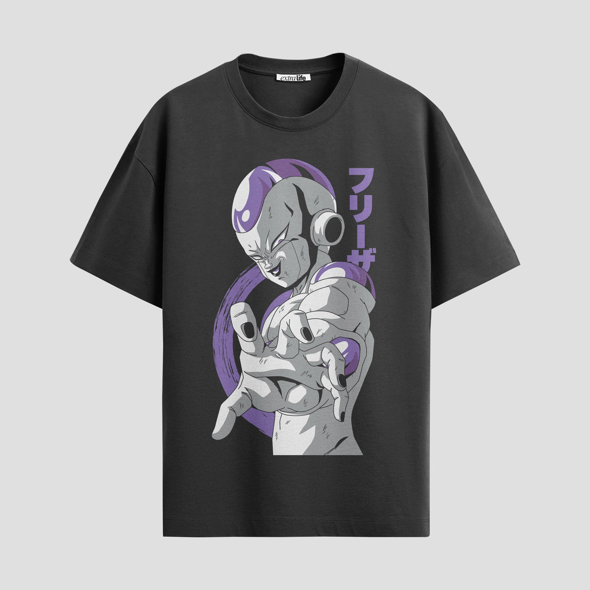 Playera urbana de anime y gaming ExtraLife MX, corte Classic Premium unisex ligero y transpirable en color Deep Black y Pure White, ropa de uso diario para gym y casual.