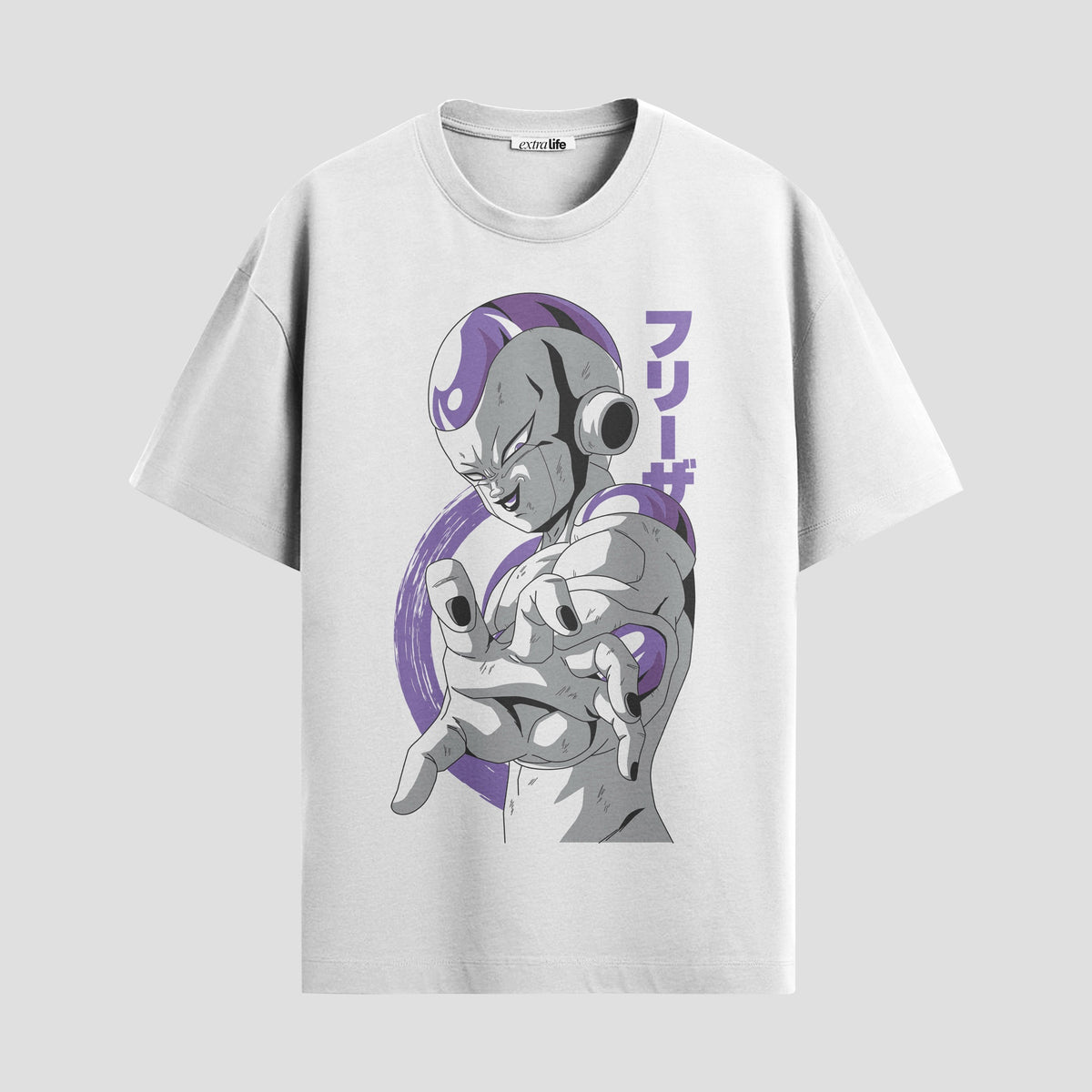 Playera urbana de anime y gaming ExtraLife MX, corte Classic Premium unisex ligero y transpirable en color Deep Black y Pure White, ropa de uso diario para gym y casual.