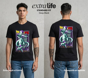 El Poder de las Esferas | El Tirano del Cosmos #00719 - Playera Standard Fit | Deep Black - Foto en modelo