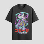 Playera urbana de anime y gaming ExtraLife MX, corte Standard Fit unisex ligero y transpirable en color Deep Black y Pure White, ropa de uso diario para gym y casual.
