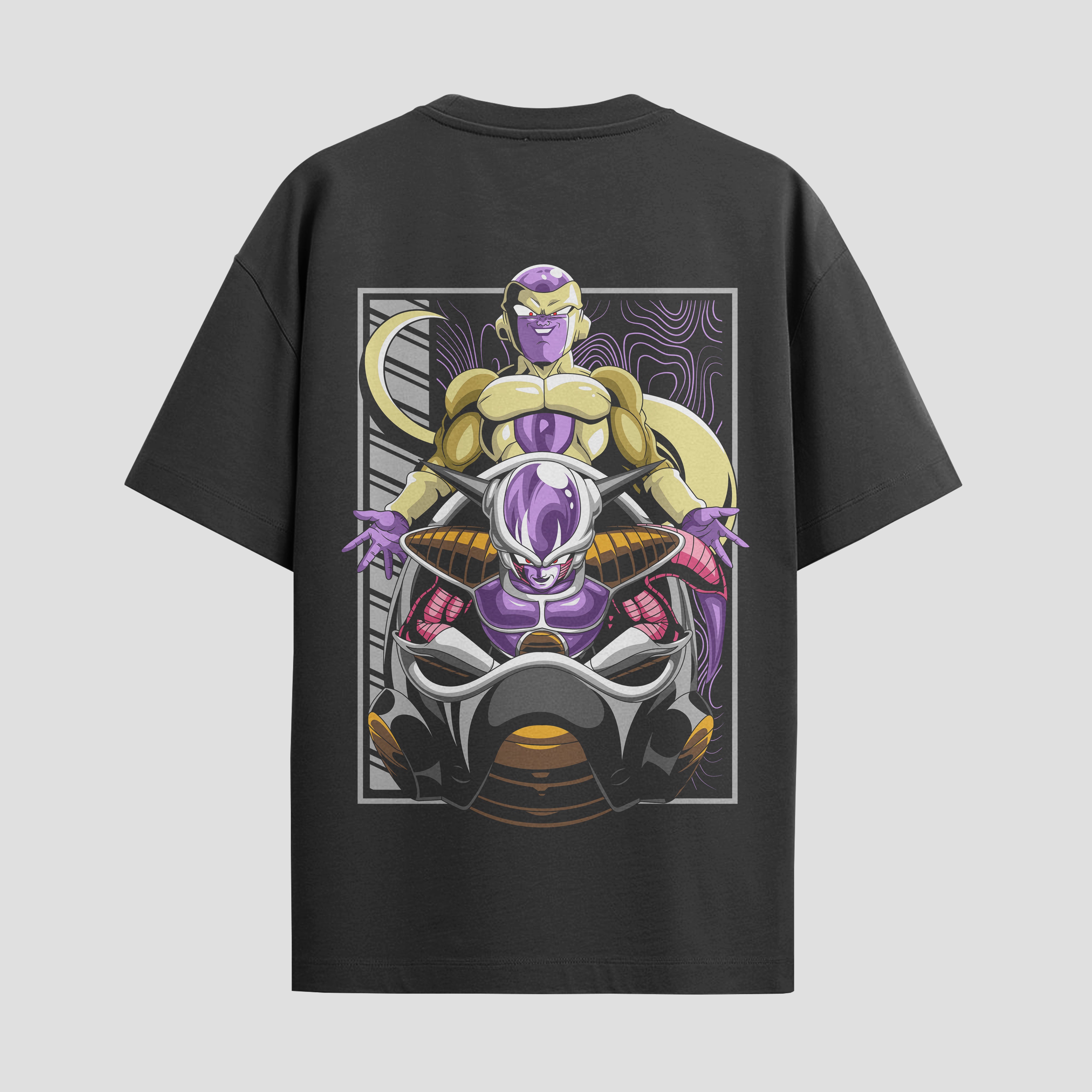 Playera urbana de anime y gaming ExtraLife MX, corte Standard Fit unisex ligero y transpirable en color Deep Black y Pure White, ropa de uso diario para gym y casual.