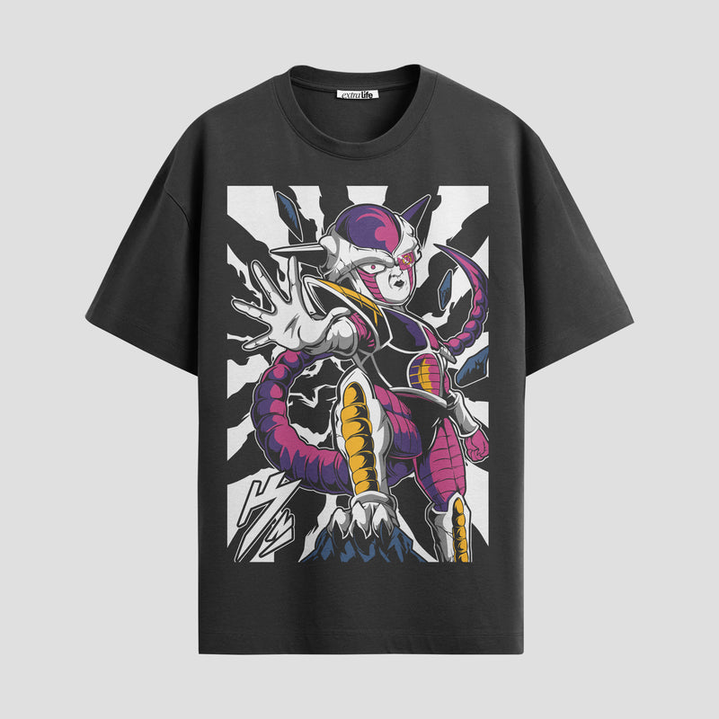 Playera urbana de anime y gaming ExtraLife MX, corte Standard Fit unisex ligero y transpirable en color Deep Black y Pure White, ropa de uso diario para gym y casual.