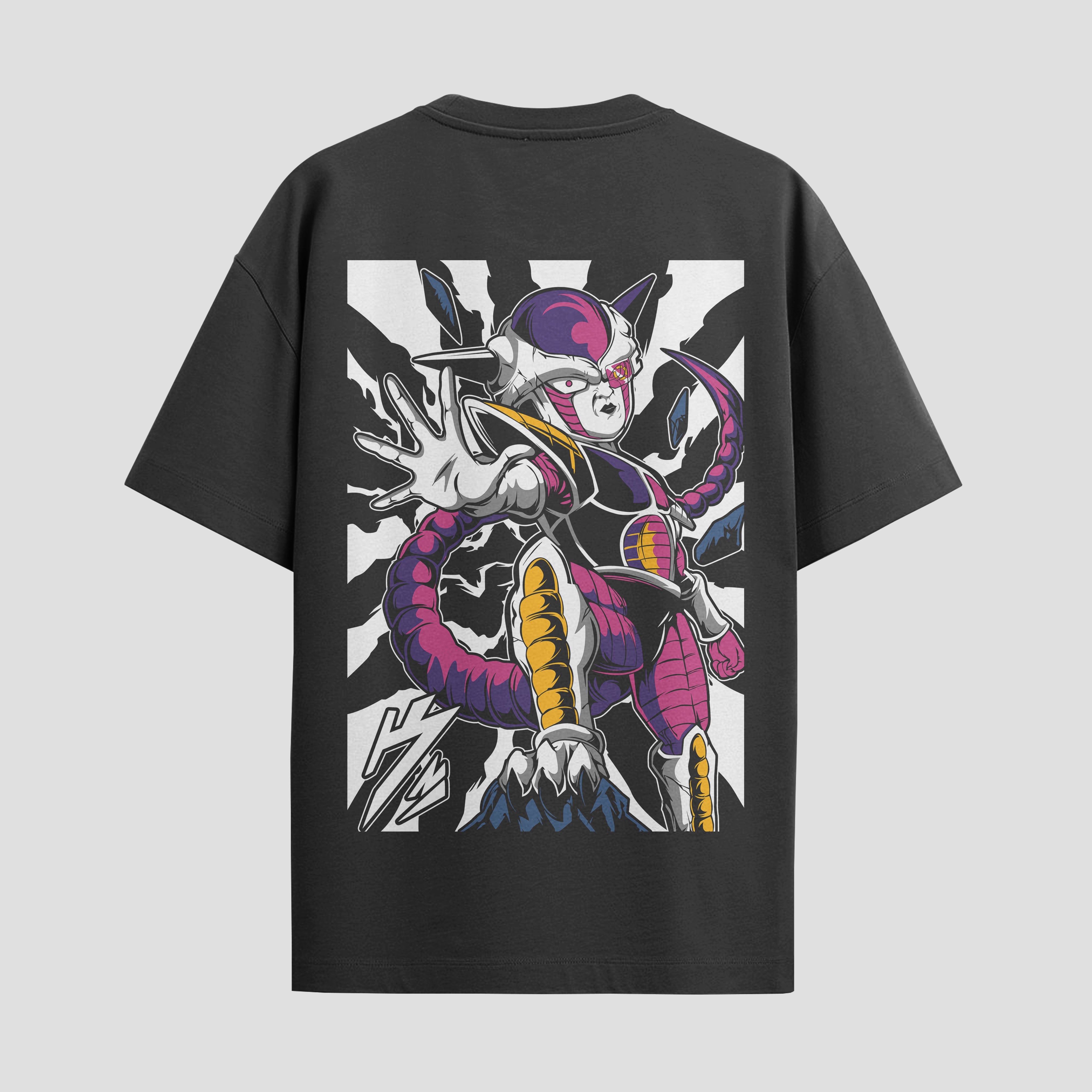 Playera urbana de anime y gaming ExtraLife MX, corte Standard Fit unisex ligero y transpirable en color Deep Black y Pure White, ropa de uso diario para gym y casual.