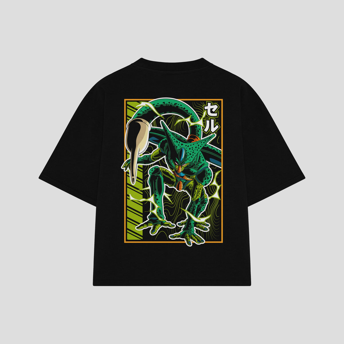 Playera streetwear premium de anime y gaming ExtraLife MX, corte oversized drop shoulder ligero y fresco en color Deep Black y Off-White, moda urbana mexicana de culto.
