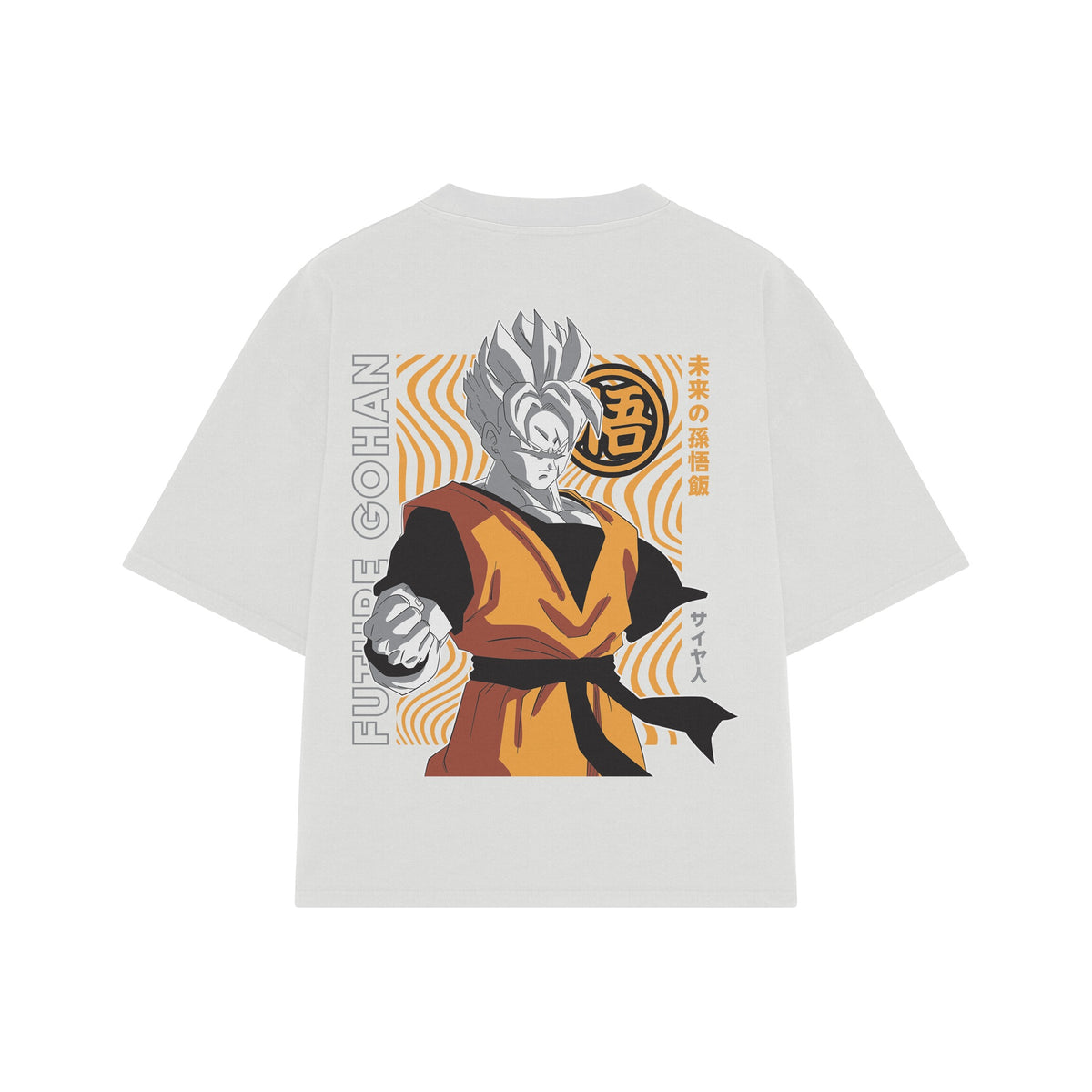 Playera streetwear premium de anime y gaming ExtraLife MX, corte oversized drop shoulder ligero y fresco en color Deep Black y Off-White, moda urbana mexicana de culto.