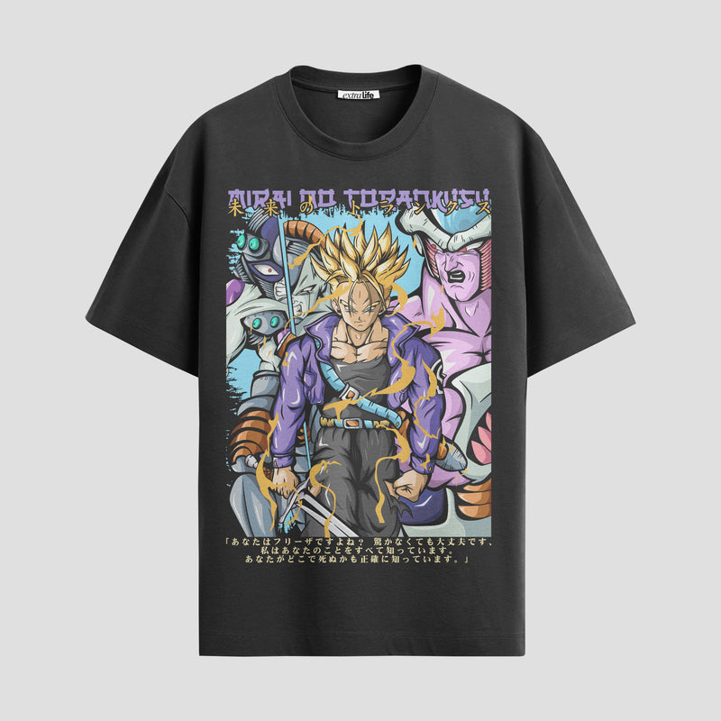 Playera urbana de anime y gaming ExtraLife MX, corte Standard Fit unisex ligero y transpirable en color Deep Black y Pure White, ropa de uso diario para gym y casual.