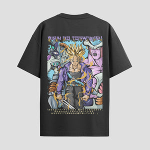 Playera urbana de anime y gaming ExtraLife MX, corte Standard Fit unisex ligero y transpirable en color Deep Black y Pure White, ropa de uso diario para gym y casual.