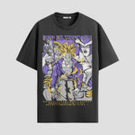 Playera urbana de anime y gaming ExtraLife MX, corte Standard Fit unisex ligero y transpirable en color Deep Black y Pure White, ropa de uso diario para gym y casual.