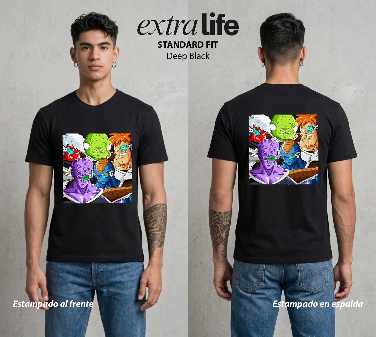 El Poder de las Esferas | El Capitan del Cambio #00734 - Playera Standard Fit | Deep Black - Foto en modelo