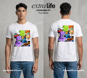 El Poder de las Esferas | El Capitan del Cambio #00734 - Playera Standard Fit | Pure White - Foto en modelo
