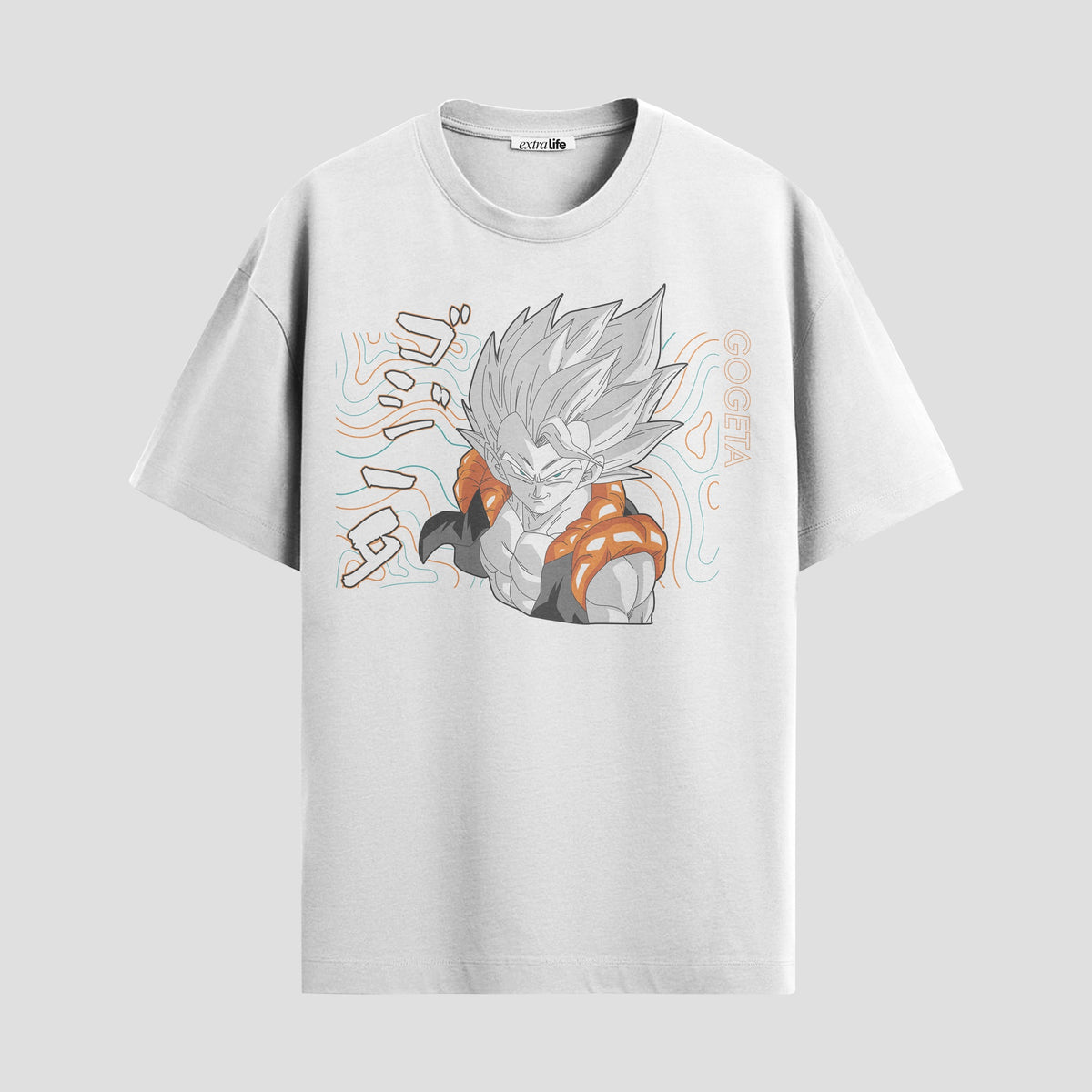 Playera urbana de anime y gaming ExtraLife MX, corte Classic Premium unisex ligero y transpirable en color Deep Black y Pure White, ropa de uso diario para gym y casual.
