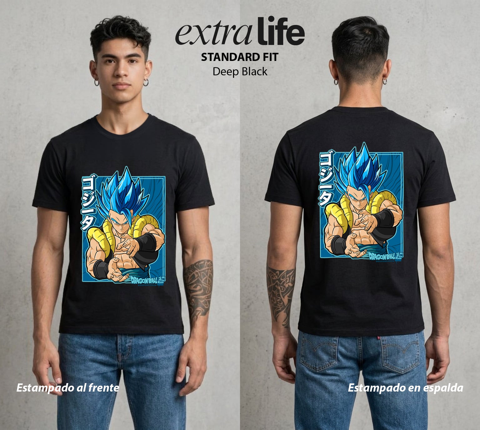 El Poder de las Esferas | La Fusion Suprema #00737 - Playera Standard Fit | Deep Black - Foto en modelo
