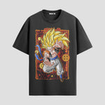 Playera urbana de anime y gaming ExtraLife MX, corte Standard Fit unisex ligero y transpirable en color Deep Black y Pure White, ropa de uso diario para gym y casual.