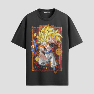 Playera urbana de anime y gaming ExtraLife MX, corte Standard Fit unisex ligero y transpirable en color Deep Black y Pure White, ropa de uso diario para gym y casual.