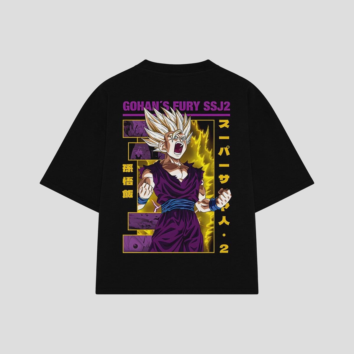 Playera streetwear premium de anime y gaming ExtraLife MX, corte oversized drop shoulder ligero y fresco en color Deep Black y Off-White, moda urbana mexicana de culto.