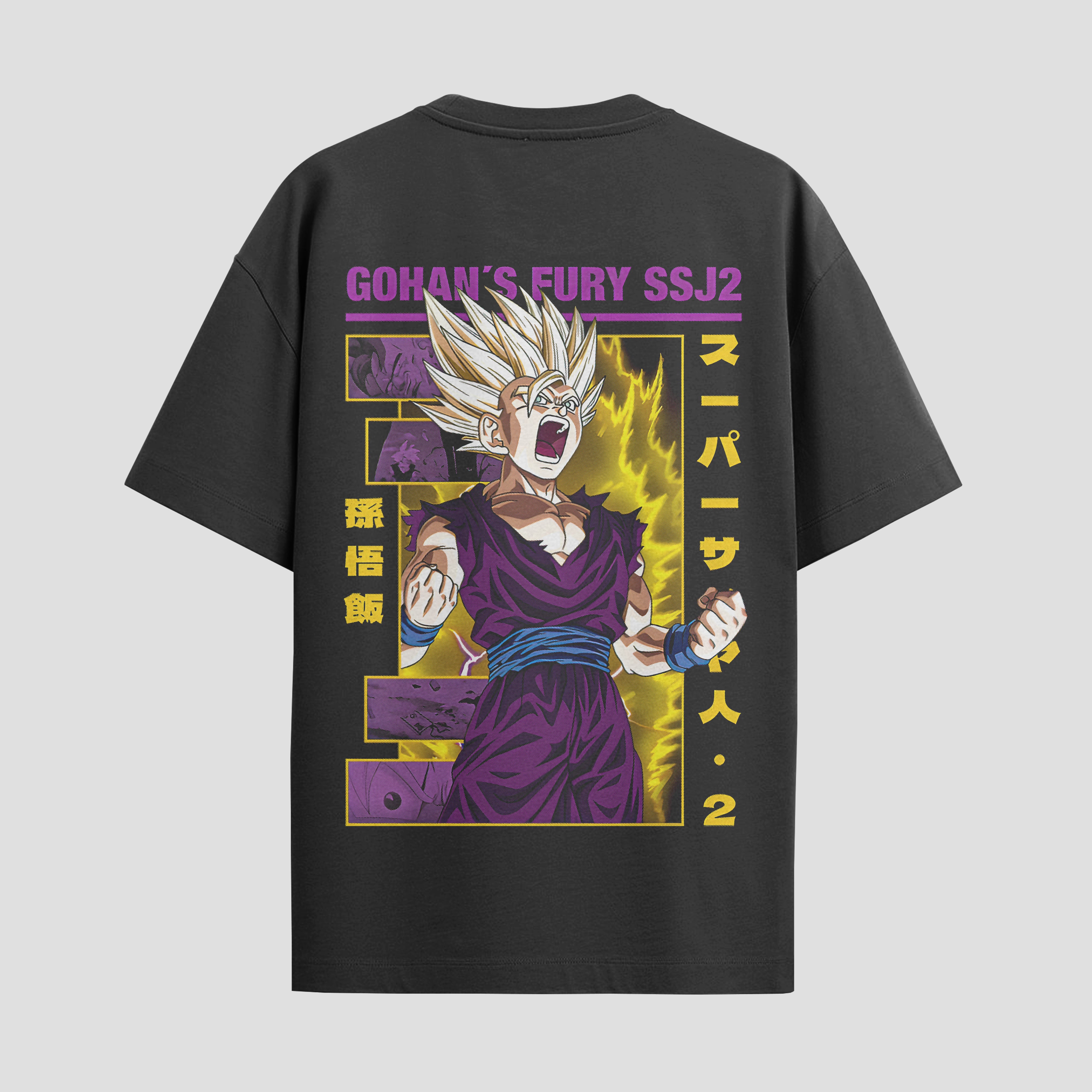 Playera urbana de anime y gaming ExtraLife MX, corte Standard Fit unisex ligero y transpirable en color Deep Black y Pure White, ropa de uso diario para gym y casual.