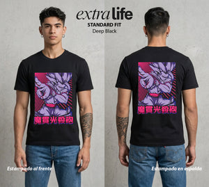 El Poder de las Esferas | El Hijo del Guerrero #00745 - Playera Standard Fit | Deep Black - Foto en modelo