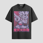 Playera urbana de anime y gaming ExtraLife MX, corte Standard Fit unisex ligero y transpirable en color Deep Black y Pure White, ropa de uso diario para gym y casual.