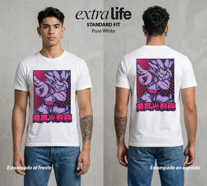 El Poder de las Esferas | El Hijo del Guerrero #00745 - Playera Standard Fit | Pure White - Foto en modelo