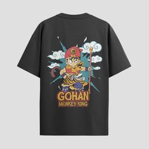 Playera urbana de anime y gaming ExtraLife MX, corte Standard Fit unisex ligero y transpirable en color Deep Black y Pure White, ropa de uso diario para gym y casual.