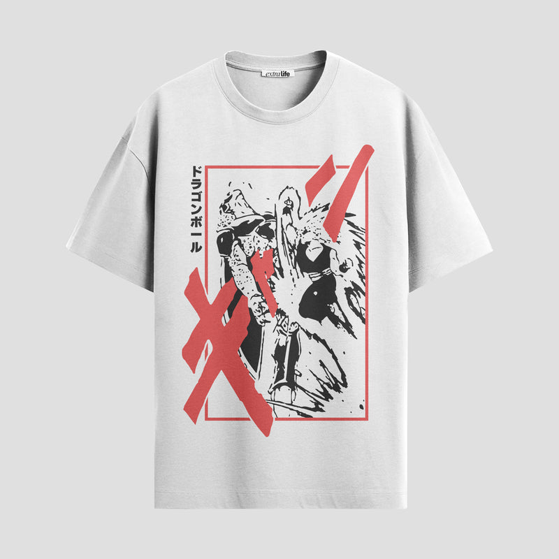 Playera urbana de anime y gaming ExtraLife MX, corte Standard Fit unisex ligero y transpirable en color Deep Black y Pure White, ropa de uso diario para gym y casual.
