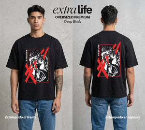 El Poder de las Esferas | La Criatura Perfecta #00751 - Playera Oversized Premium | Deep Black - Foto en modelo