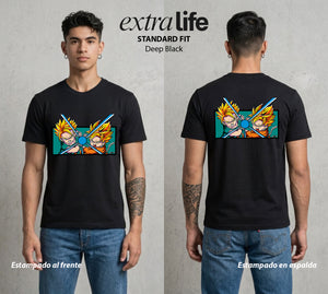 El Poder de las Esferas | El Viajero del Tiempo #00756 - Playera Standard Fit | Deep Black - Foto en modelo