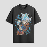 Playera urbana de anime y gaming ExtraLife MX, corte Standard Fit unisex ligero y transpirable en color Deep Black y Pure White, ropa de uso diario para gym y casual.
