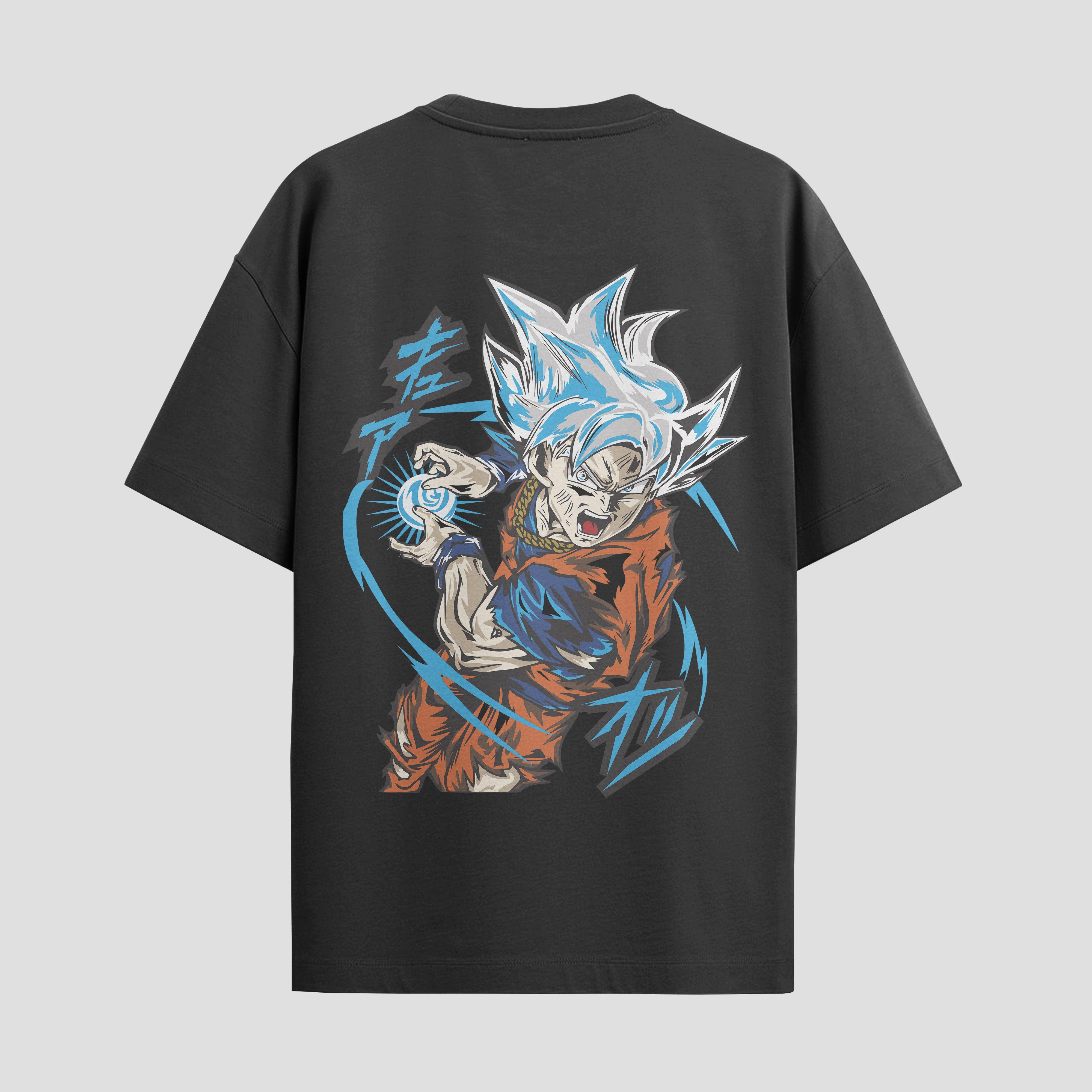 Playera urbana de anime y gaming ExtraLife MX, corte Standard Fit unisex ligero y transpirable en color Deep Black y Pure White, ropa de uso diario para gym y casual.