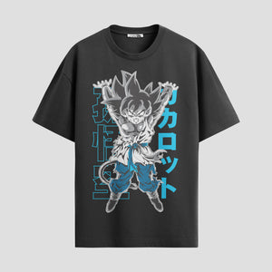 Playera urbana de anime y gaming ExtraLife MX, corte Standard Fit unisex ligero y transpirable en color Deep Black y Pure White, ropa de uso diario para gym y casual.
