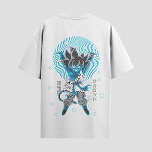 Playera urbana de anime y gaming ExtraLife MX, corte Standard Fit unisex ligero y transpirable en color Deep Black y Pure White, ropa de uso diario para gym y casual.
