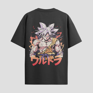 Playera urbana de anime y gaming ExtraLife MX, corte Standard Fit unisex ligero y transpirable en color Deep Black y Pure White, ropa de uso diario para gym y casual.