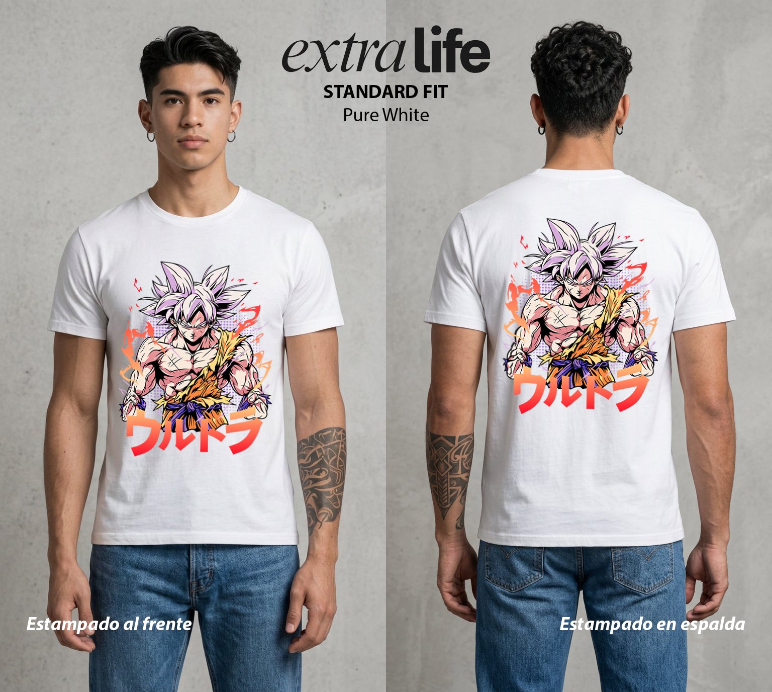 El Poder de las Esferas | Energia sin Fin #00766 - Playera Standard Fit | Pure White - Foto en modelo