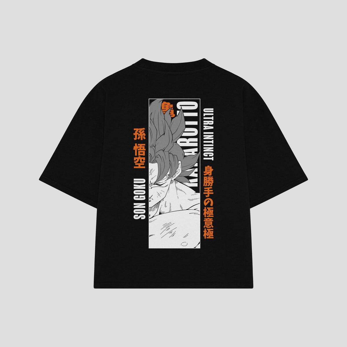 Playera streetwear premium de anime y gaming ExtraLife MX, corte oversized drop shoulder ligero y fresco en color Deep Black y Off-White, moda urbana mexicana de culto.